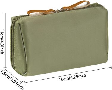 Організатор для косметички, Косметичка з відділеннями, Косметичка для пензликів для макіяжу, Водонепроникна, компактна дорожня кос