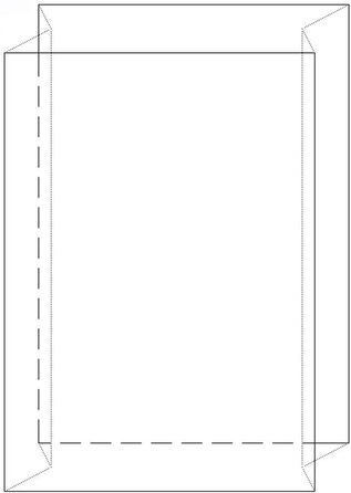 Вкладених пакетів, пакети з боковими складками, 600 x 400 x 600 мм, високі, прозорі, 10 мкм, 100