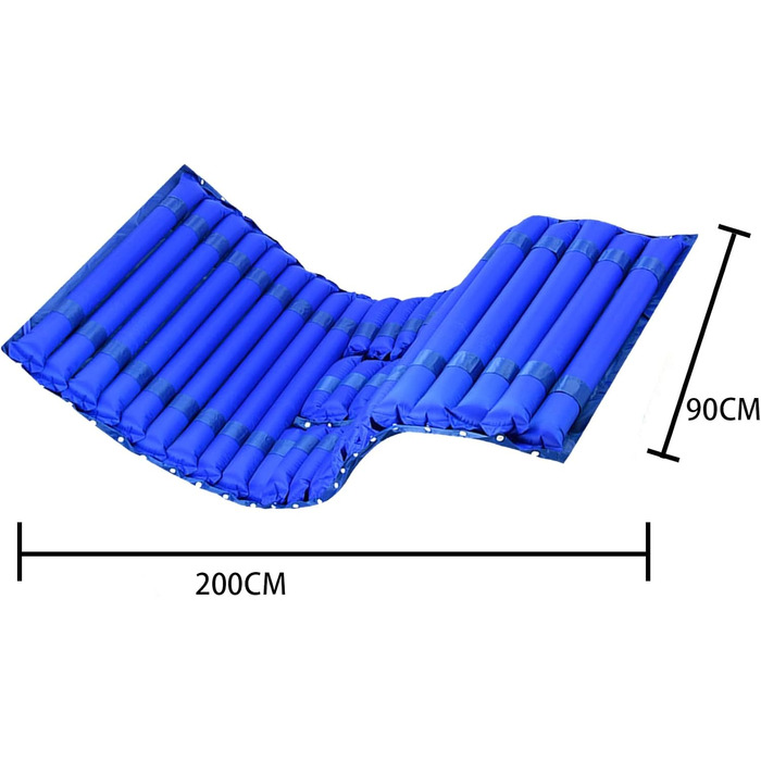 Поперемінний пролежневий матрац, надувний матрац для ліжка, надувний протипролежневий матрац з насосом для пролежнів і болю в ліжку для тазостегнових і тривалих періодів