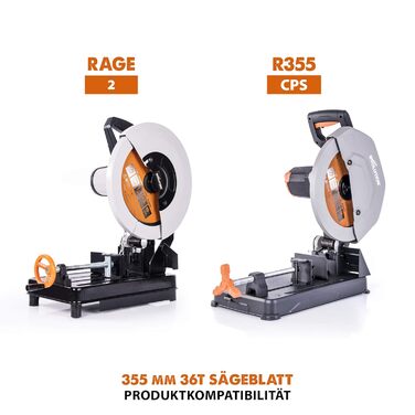 Пиляльне полотно Evolution Power Tools 355 мм | Багатоцільове TCT полотно R355TCT-36T