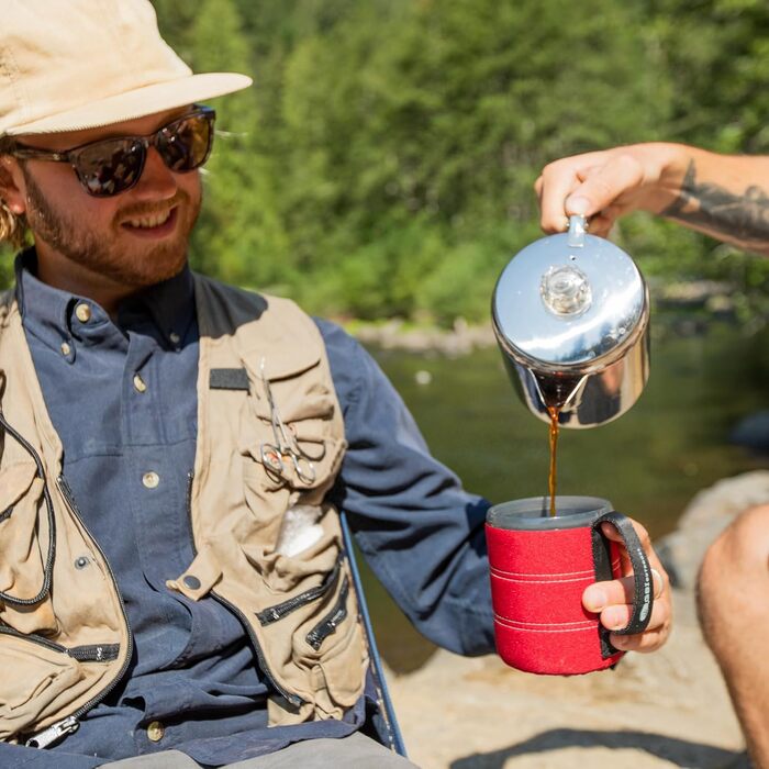 Кавник Gsi Outdoors Glacier з нержавіючої сталі з силіконовою ручкою, 6 чашок