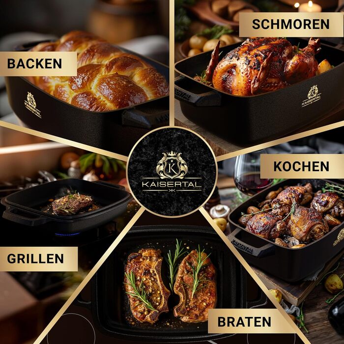 Чавунна жаровня з кришкою духовка - прибл. 6л чавунна каструля овальна - 7кг жаровня з кришкою індукційна - каструля з кришкою - к