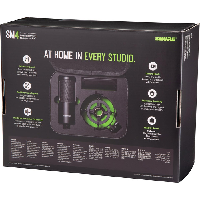 Набір для запису Shure SM4 студійний конденсаторний мікрофон з XLR