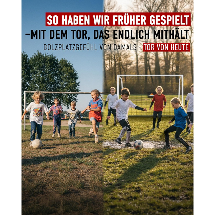 Футбольні ворота для дітей та дорослих Надзвичайно стабільні, стійкі до іржі футбольні ворота для саду Включає ґрунтові анкери Міцні футбольні ворота для вулиці Футбольні ворота для дитячих садів Ворота 3 розмірів 240x160 см