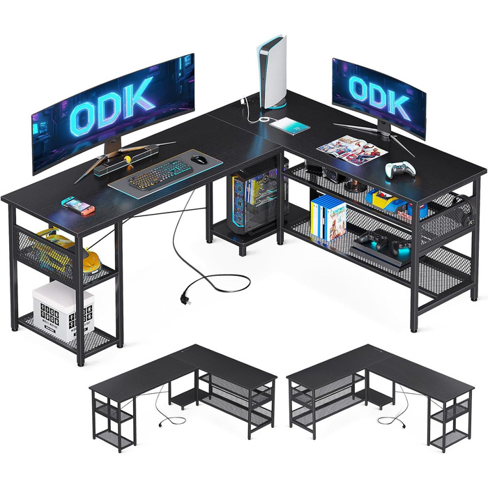 Г-подібний ігровий стіл ODK з інтегрованою зарядною станцією
