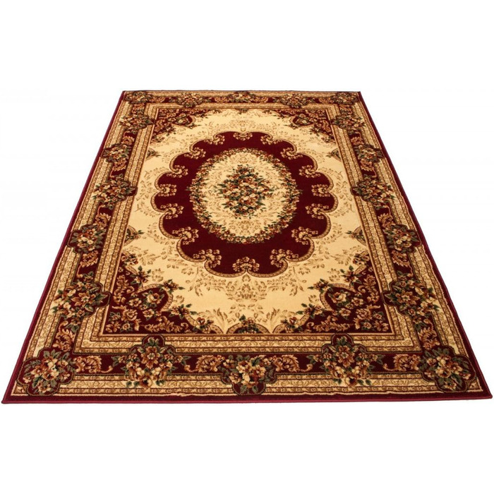 Килим Oriental Red 300 x 400 см Орнамент Контурний виріз Візерунок Iskander Collection 300 x 400 см Червоний