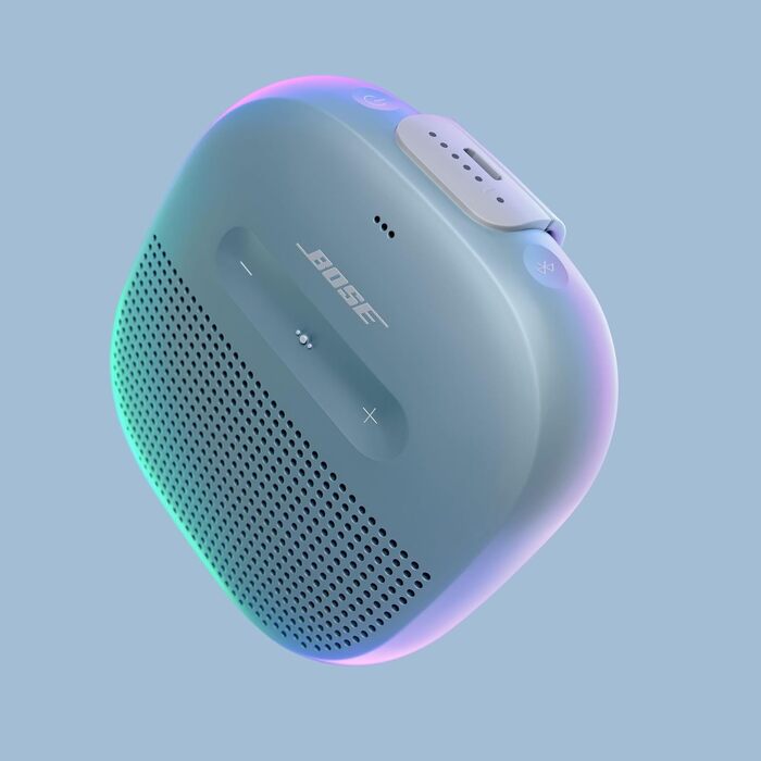 Колонка Bose SoundLink Micro Bluetooth маленька портативна, водонепроникна колонка з мікрофоном, синя Single Blue