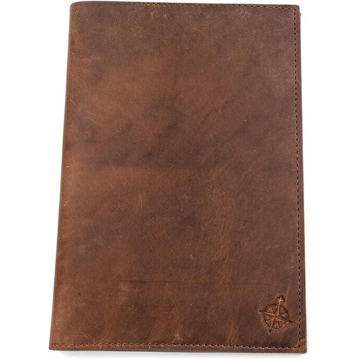 Планер Wanderings зі шкіри A5 сільський багаторазовий щоденник на 6 кілець органайзер ручної роботи зі справжньої шкіри сумісний з Filofax. 100 аркушів, 200 сторінок у лінійку 6&39 x 8,5&39 / 22 x 15 см