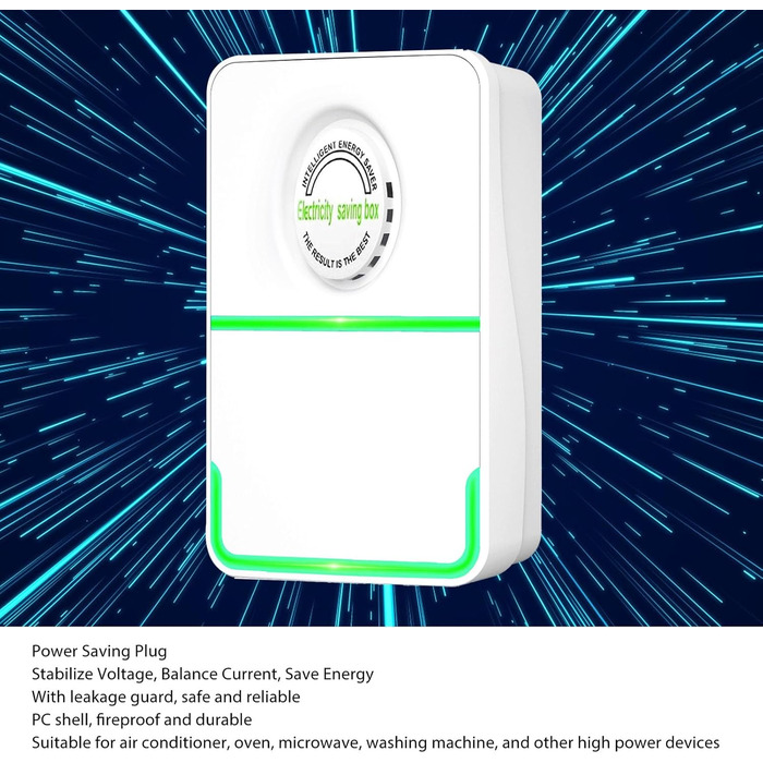 Енергозберігаюча розетка, вогнестійкий корпус ПК 90-250 В, 3 упаковки, безпечна та надійна високоефективна енергозберігаюча коробка для великих магазинів електроприладів (вилка ЄС)