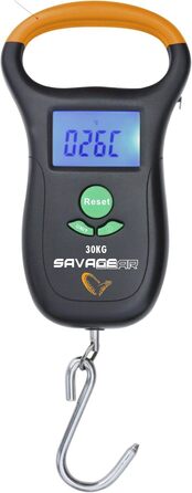 Цифрові ваги Savage Gear M - до 10 кг L - до 30 кг Цифрові ваги для риби, багажу та великогабаритного багажу (до 30 кг)