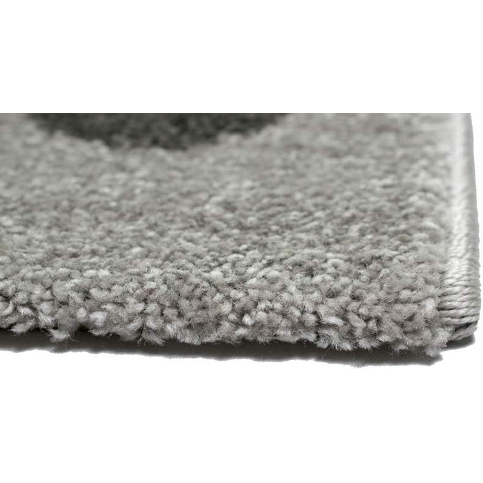 Килимок дитяча кімната слон крапки мильні бульбашки сірий синій розмір 200 х 290 см