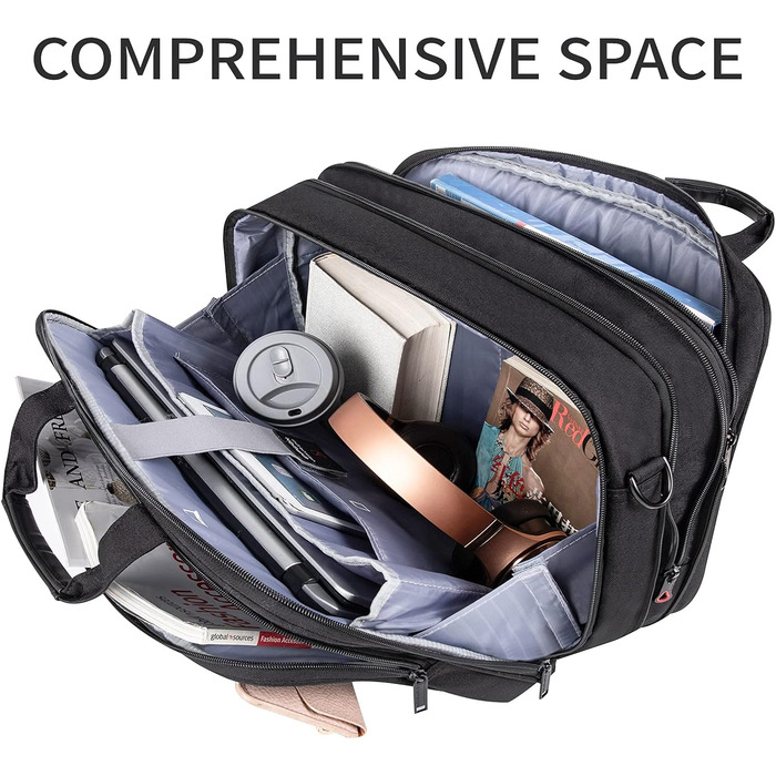 Сумка для ноутбука Сумка для ноутбука для ноутбука до 17.3 дюймів Розширювана водонепроникна сумка через плече Сумка для перенесен