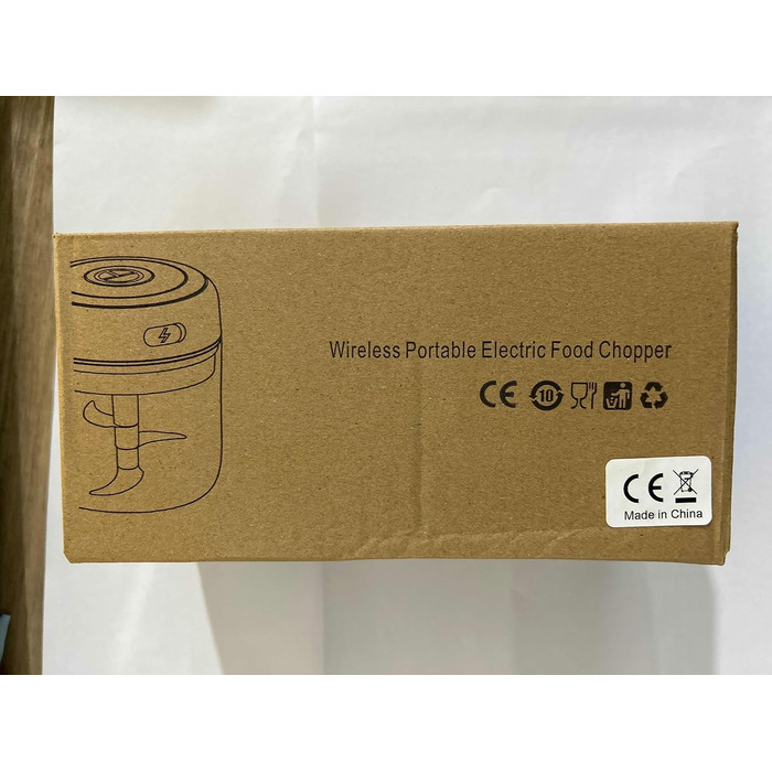 Універсальний подрібнювач Mini Electric Knob Crusher з 2 чашками, подрібнювач Multi-Chopper 250 мл і 100 мл також для м'яса, перцю чилі, фруктів - заряджається USB (синій)