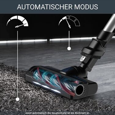 Акумуляторний пилосос на паличці 100 Вт повітря знімний акумулятор до 45 хв. роботи компактний гнучкий шарнір світлодіодна насадка