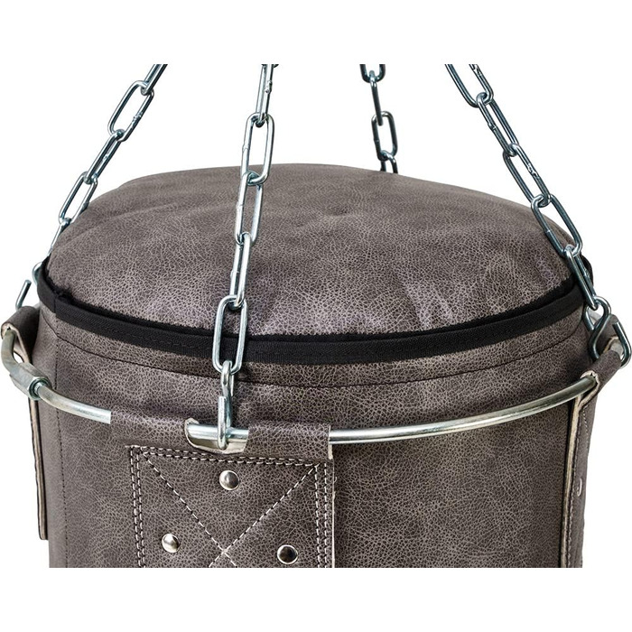 Боксерська груша Bad Company Vintage Jab & Hook у формі арахісу з надміцним чотириточковим сталевим ланцюгом і металевим кільцем I