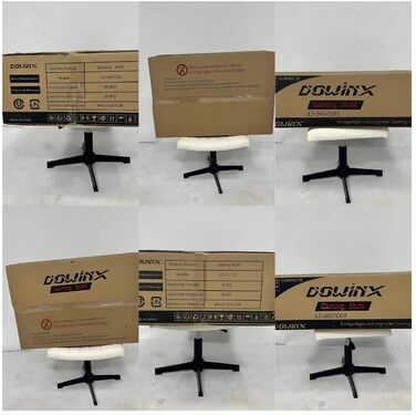 Ігрове крісло Dowinx тканинне з гелевою подушкою, масажне ігрове крісло з підставкою для ніг, ергономічне крісло для ПК з сумкою д