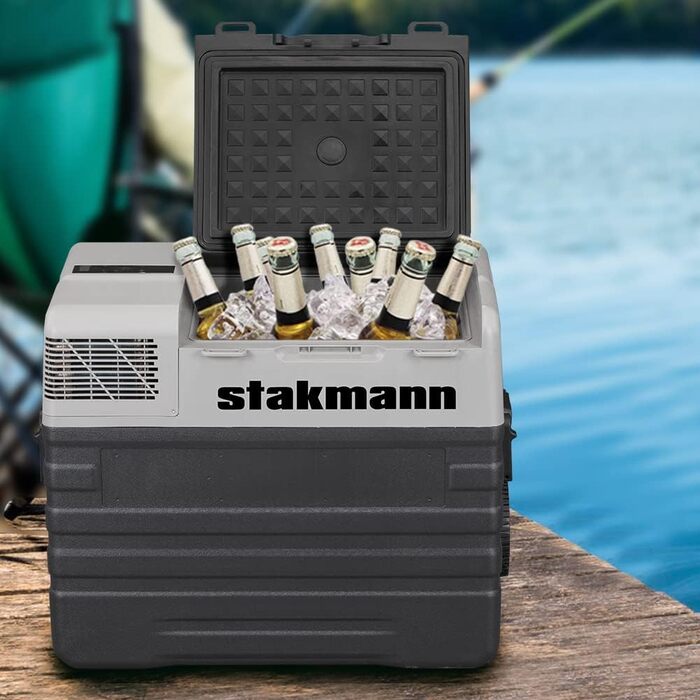 Переносний холодильник з компресором, 12 В, 220 В, холодильна камера на колесах, AC-DC 12/24 В, ідеально підходить для автомобіля,