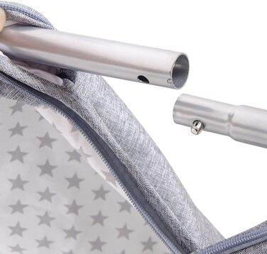 Спільне ліжечко-колиска з матрацом та москітною сіткою 2-в-1 для малюків від 1 до 36 місяців (96 x 57 x 77 см)