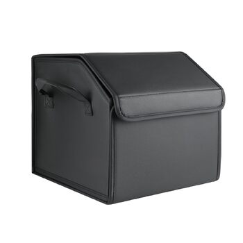 Складаний органайзер для багажника з PU-шкіри багатофункціональний контейнер для автомобіля, позашляховика та пікапа велика місткість нековзна основа водонепроникний (PU)