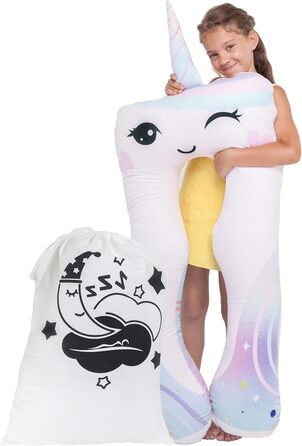 Комфортна подушка для здоров'я дітей подушка для сну антистрес подушка для дітей з СДУГ (єдиноріг)