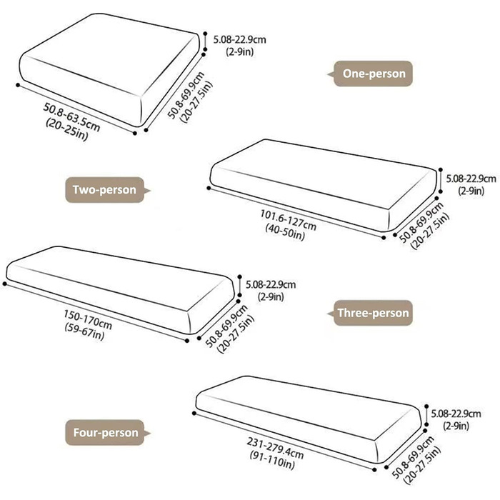 Чохол для подушки сидіння дивана BAGASI, Чохли на подушку для дивана Stretch Sofa, М'який чохол для сидіння дивана, Захисний чохол для дивана Модний чохол для крісла Захисна плівка для меблів, білий, Дві особи