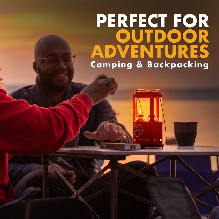 Ліхтар для свічок UCO алюмінієвий червоний