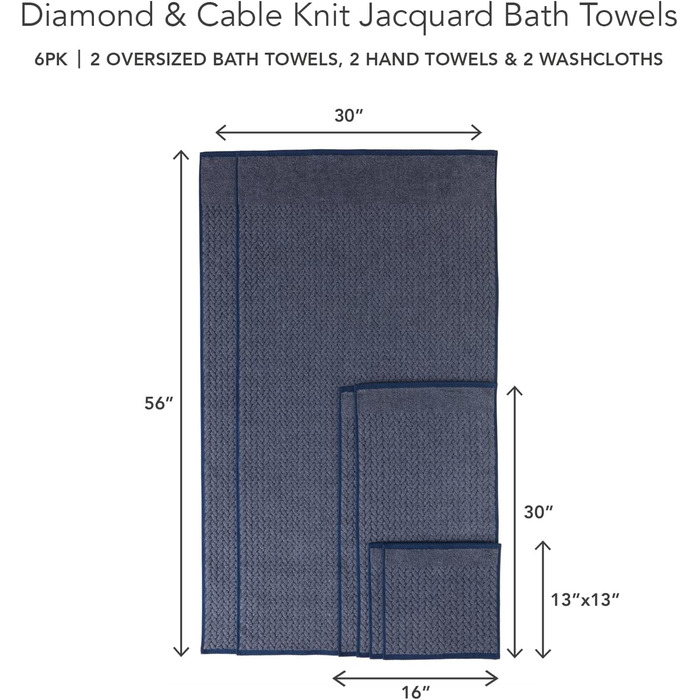 Набір рушників з органічної бавовни Texere, 6 предметів, бордовий Estate Blue