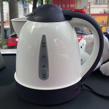 Автомобільний чайник гарячий чайник чайник з нержавіючої сталі 150 Вт чайник з підігрівом води 1л для пиття кави або дитячого харч