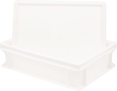 Коробка для піци Pimotti з кришкою (Box lid) 30 x 40 x 12 см, пластиковий контейнер для тіста для піци, контейнер для укладання, ящик для вистоювання (11,5 літрів) Набір з ук з lid