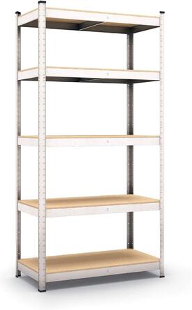 Стелаж Panorama24, стелаж для зберігання, стелаж для підвалу, стелаж без болтів, стелаж для майстерні, надміцний стелаж, 180 x 90 x 30 см (Ш/В/Г), 875 кг