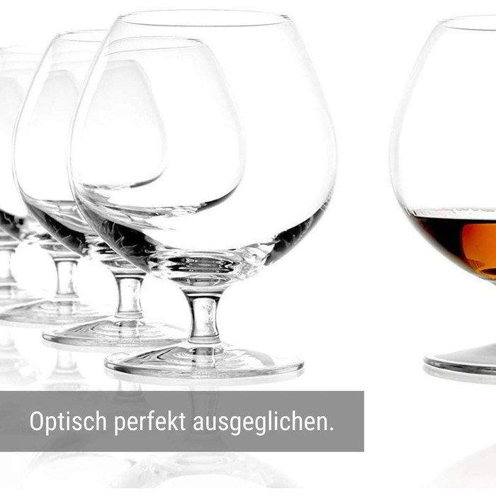 Келихи для коньяку Stlzle Lausitz I 585 мл I набір з 6 коньячних келихів I можна мити в посудомийній машині I тонке безсвинцеве кр