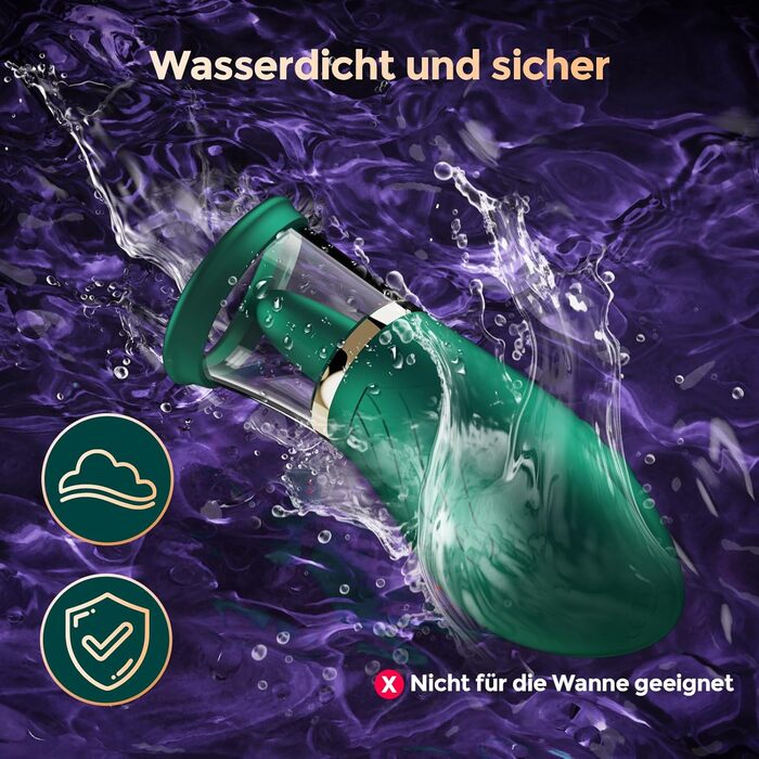 Вібраційна секс-іграшка FIDECH для жінок, стимулятор клітора для неї з 4 режимами всмоктування, 5 режимів язика, вібратор, що обертається на 360, вібратор для язика, секс-іграшка для пар, екстремальна секс-іграшка, зелений