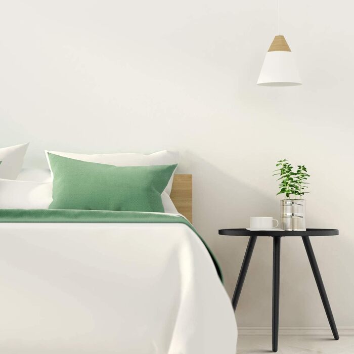 Металевий журнальний столик, 46 x 50 см, сучасний круглий диван-столик для вітальні, чорний, практична тумбочка для спальні