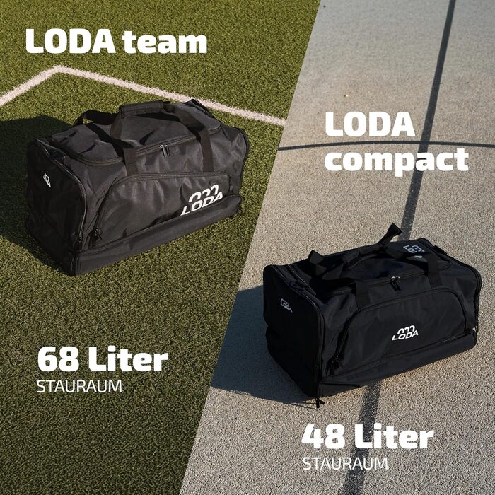 Л) - Спортивна сумка з відділенням для взуття, відділенням для вологих речей, функцією рюкзака та кишенею для цінних речей - Ідеальна сумка для футболу, гандболу, тренувань або фітнесу - Сумка для спорту, подорожей та відпочинку, 68