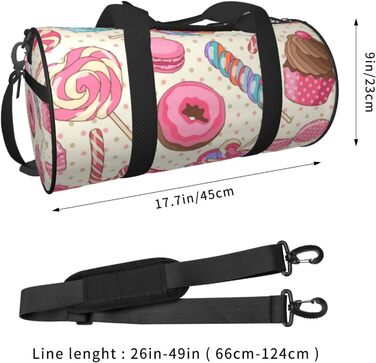 Дорожня сумка Солодка випічка (Roter Panda), кругла, великої місткості, легка та міцна, ідеальний подарунок для подорожей, відпустки, ділових поїздок та іншого, універсальний розмір.