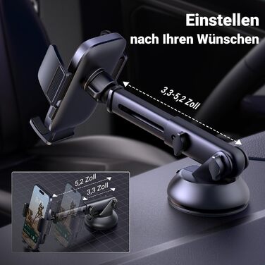 Тримач для мобільних телефонів автомобільний 2 в 1 Автомобільний тримач для мобільних телефонів з вентиляцією та присоскою Автомоб