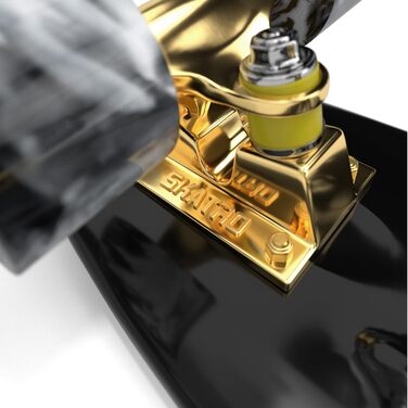 Міні-скейтборд крейсер. 22-дюймова пластикова дошка в ретро стилі, в комплекті з чорною мамбою