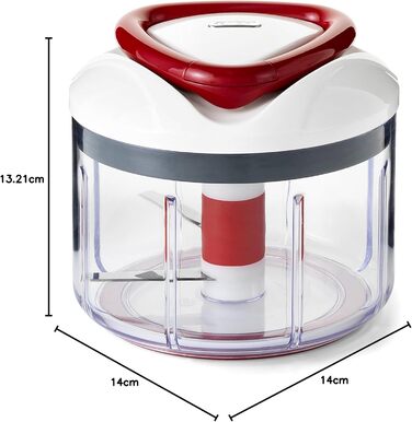 Інструкція з експлуатації універсального подрібнювача Zyliss E910015 Easy Pull, 750 мл, овочерізка, цибульна нарізка, подрібнювач для фруктів і овочів, з надзвичайно гострими лезами в запатентованому швейцарському дизайні 750 мл