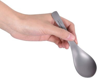 Титанова супова ложка Рисова ложка з великою мискою Багаторазові легкі столові прибори Кухонне приладдя для кемпінгу на відкритому