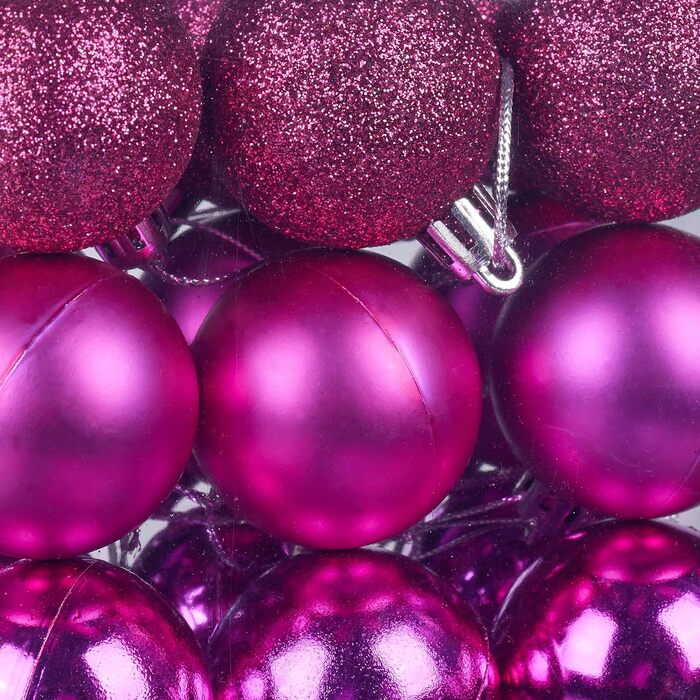 Різдвяні кульки набір із 100 шт рожеві Relaxdays