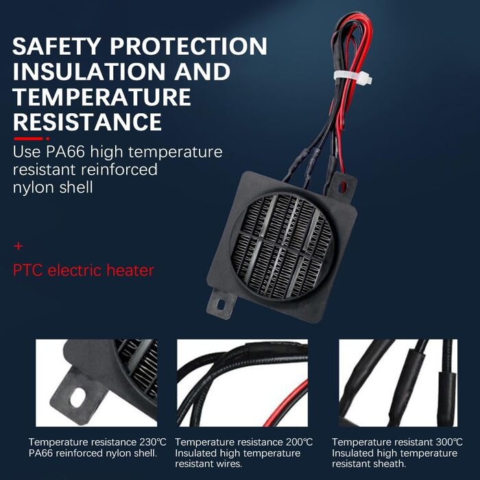 Нагрівач, енергозберігаючий PTC нагрівальний елемент 12V 150W з постійною температурою, нагрівальні елементи для вентиляторів, обігрівачів, зволожувачів повітря, кондиціонерів, 12V PTC