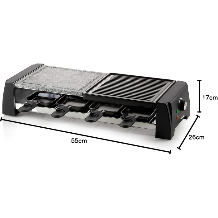 Кам'яний гриль, пластик, 8, 9190G Raclette/