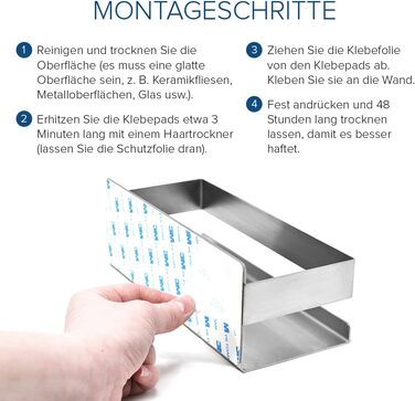 Полиця для душу Joejis з нержавіючої сталі - самоклеюча, без свердління - кутова полиця у ванну кімнату - тримач для душу, полиця для зберігання шампуню та засобів для душу - чорний/срібний (полірована нержавіюча сталь)