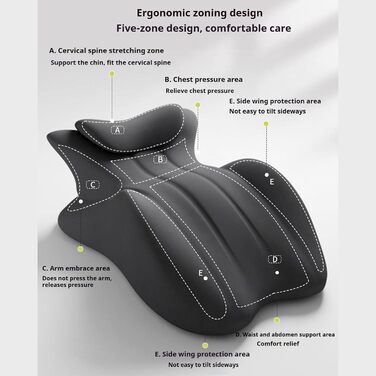 Пара подушок для стегон, пара багатофункціональних подушок для підняття стегон, подушки для сідниць для пар, комфортні клиноподібні подушки з піни з ефектом пам&39яті в кількох положеннях, забезпечують підтримку талії та шиї (темно-сірий)