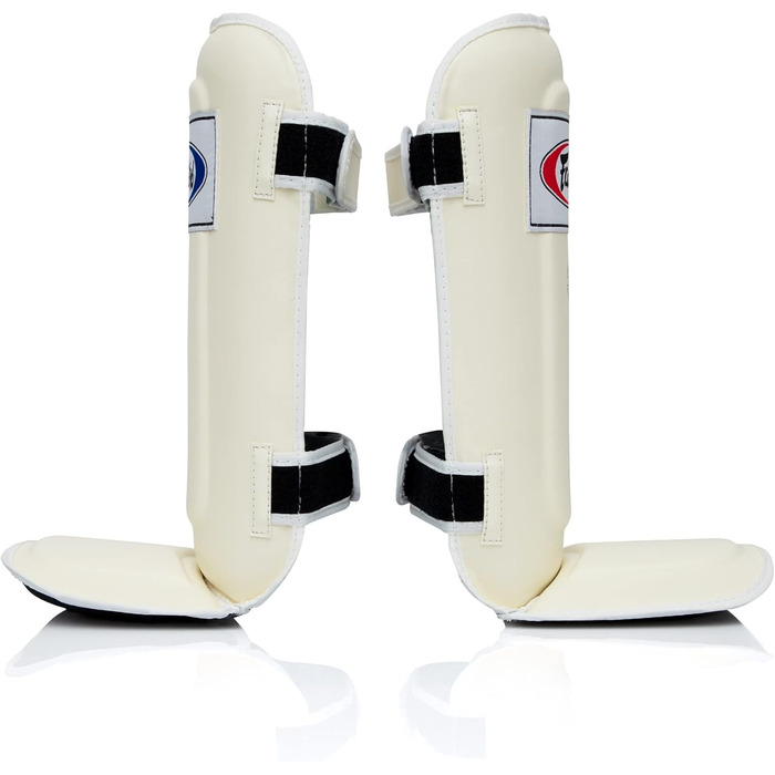 Щитки для гомілок Fairtex SP3 Muay Thai для чоловіків, жінок та дітей Тренування змішаних бойових мистецтв Висока якість, легкість та міцність Уникайте використання щитків під час тренувань Білий, розмір M