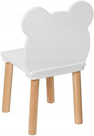 Маленький дерев&39яний стільчик для дітей, дитячий стілець/табурет/стілець, 52 x 25 x 25 см та висота сидіння 27 см, для дітей віком 3, 4, 5, 6, 7 років, натуральні дитячі меблі