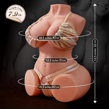 Мастурбатор Amiufans для чоловіків, реалістичний, з подвійним каналом, силіконовий