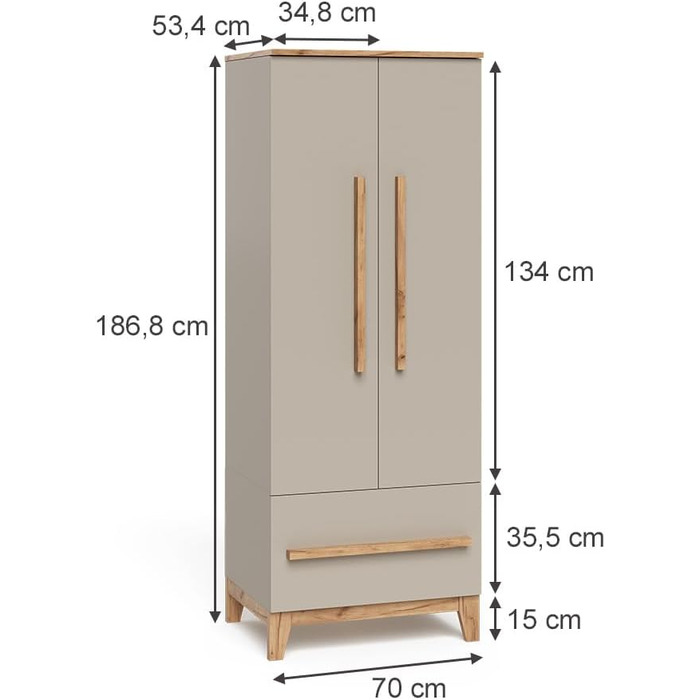Дитяча сорочка Малія, кашемір/реміснича робота, 70 x 186,8 см