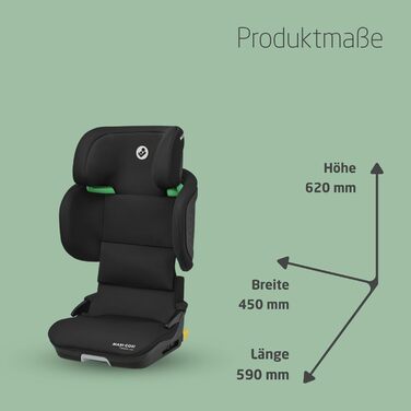 Складне дитяче автокрісло, 3,5-12 років, 100-150 см, 10 положень підголівника, Портативне автокрісло для подорожей, захист від бок