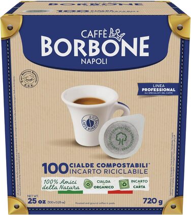 Кавових капсул Borbone, чорні, мікс, ESE, 44 мм. Чорний мікс, ука (100 упаковок), 100